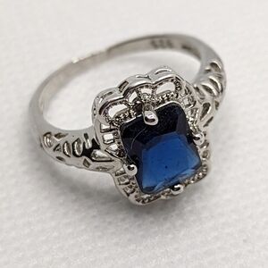 925  Sapphire cocktail ring